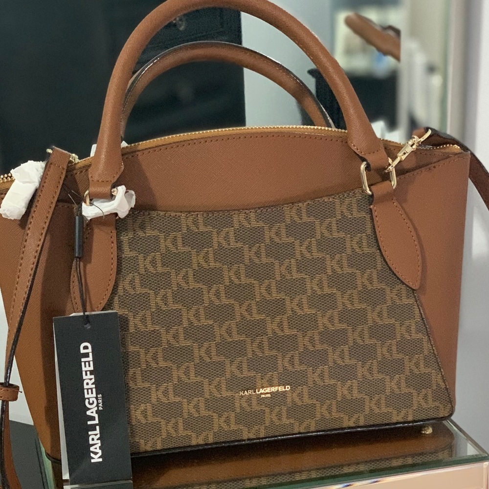 Karl Lagerfeld handheld monogram